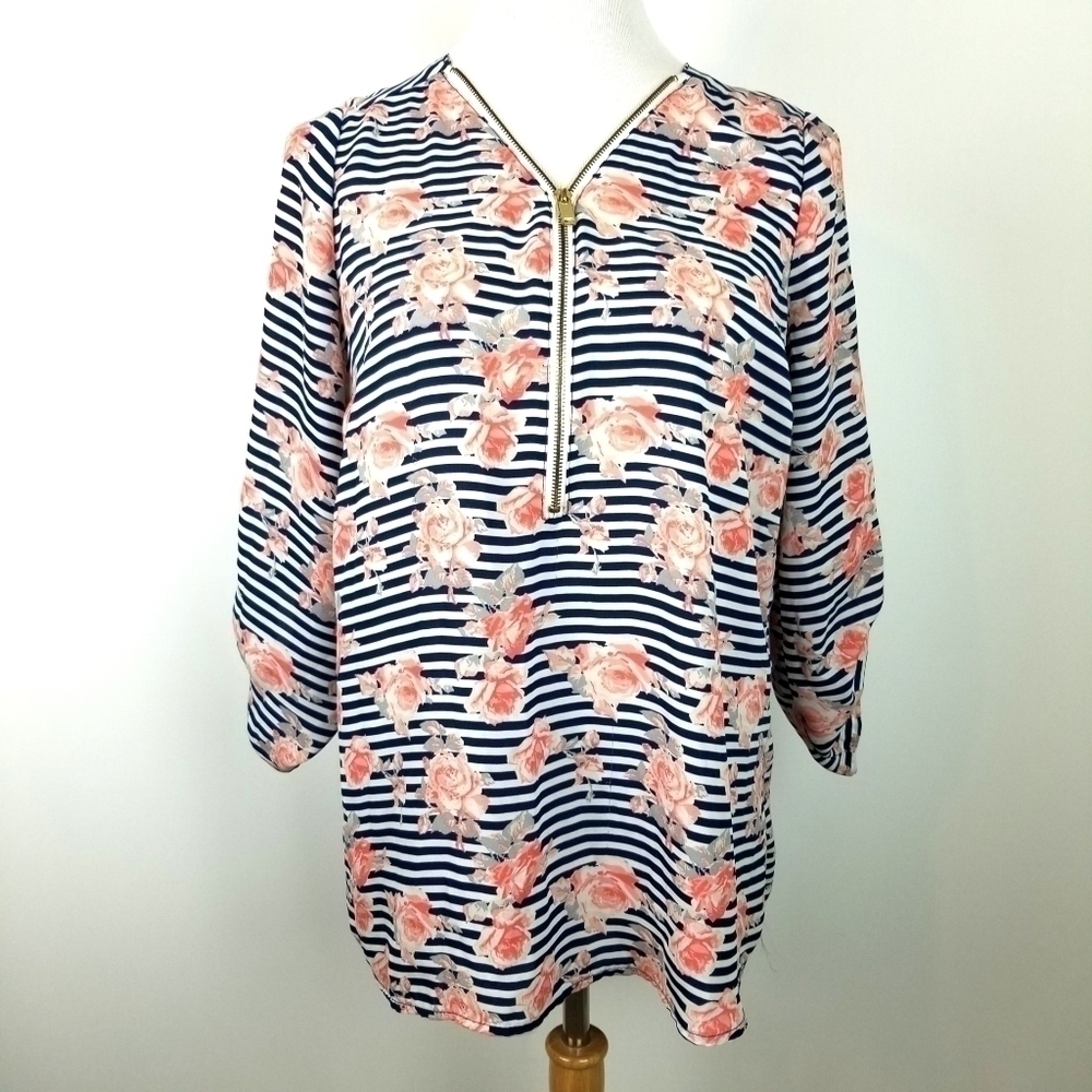 Wishful Park floral top, sz Lg